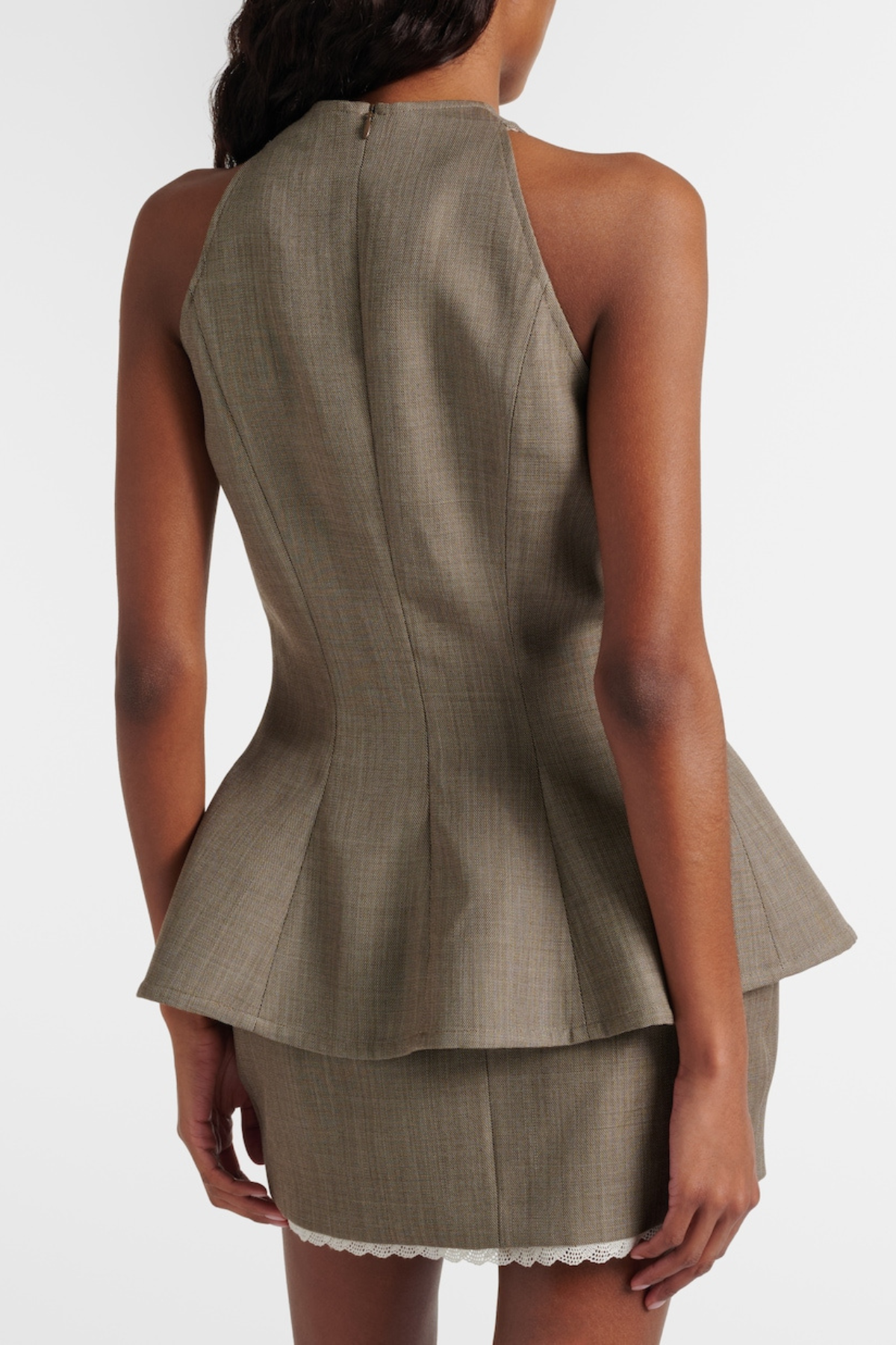 Cometa Asymmetric Peplum Top