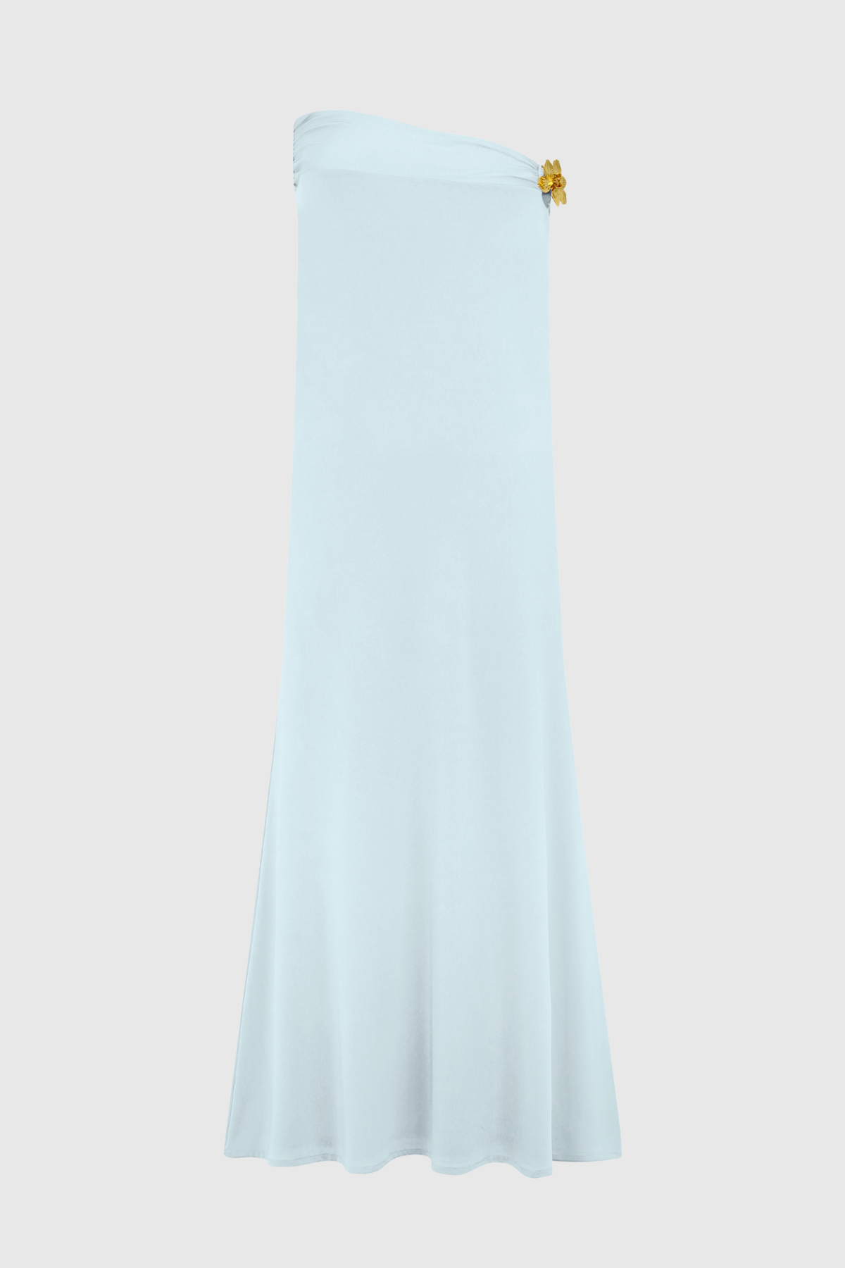Cornela Floral Embellished Top & Maxi Skirt Set - Blue