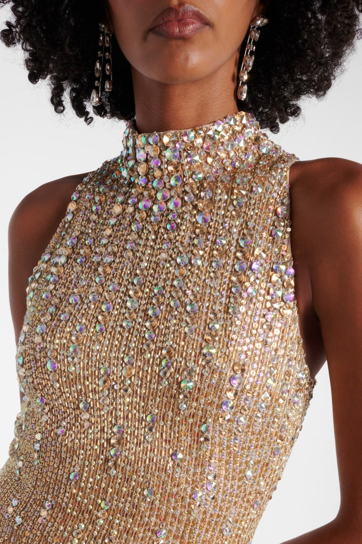 Cosetta Sequin Embellished Sleeveless Maxi Dress