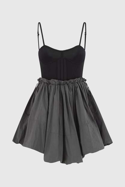 Cosie Flared Bubble Mini Dress