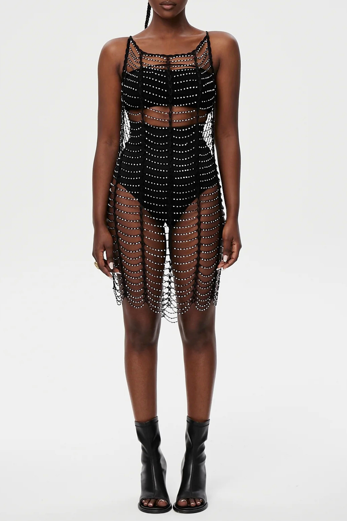 Cristal Beaded Mini Dress