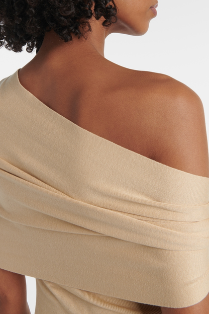 Cullen One Shoulder Draped Mini Dress