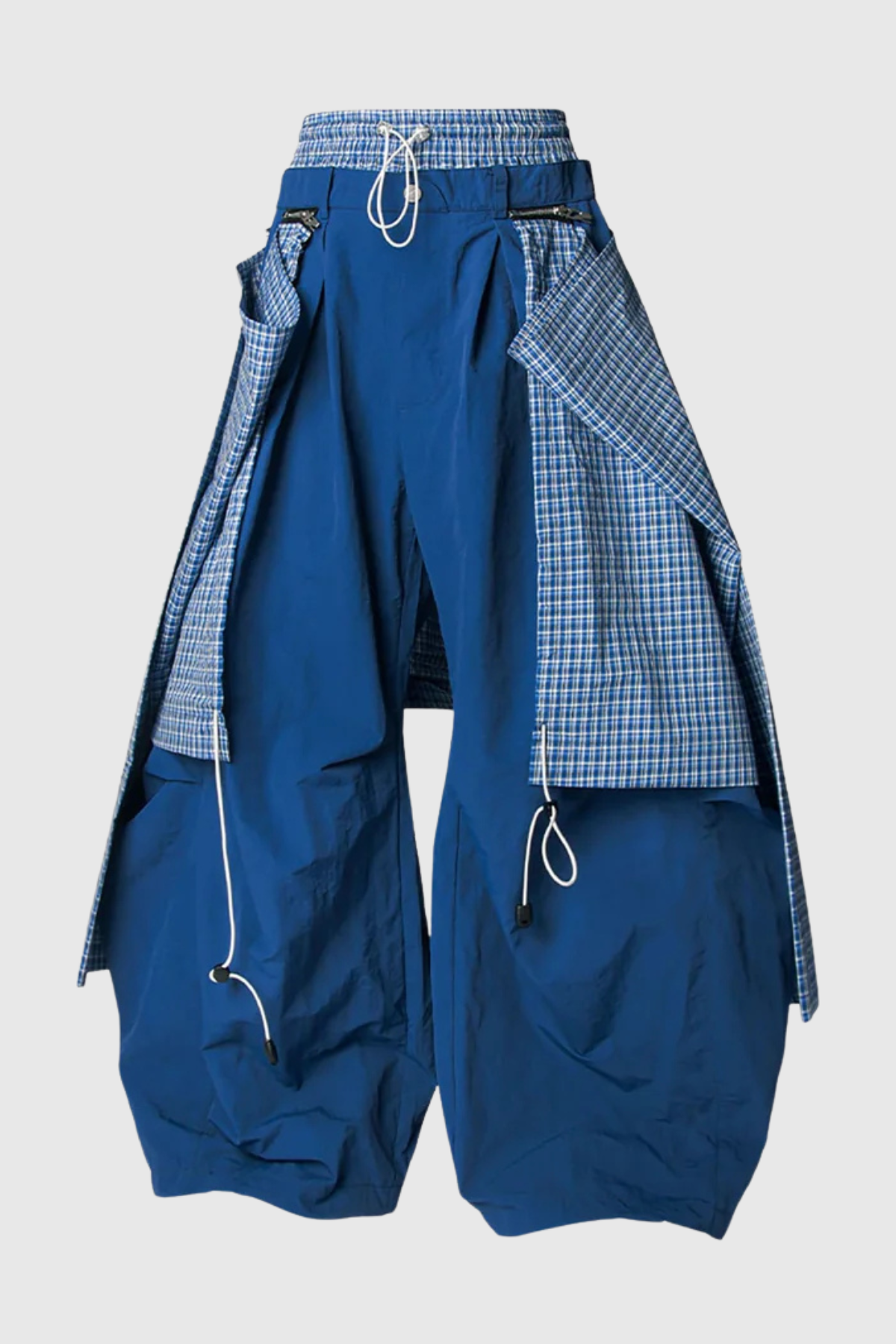 Cyfel Plaid Layer Parachute Pants