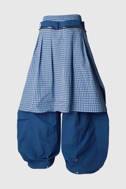 Cyfel Plaid Layer Parachute Pants