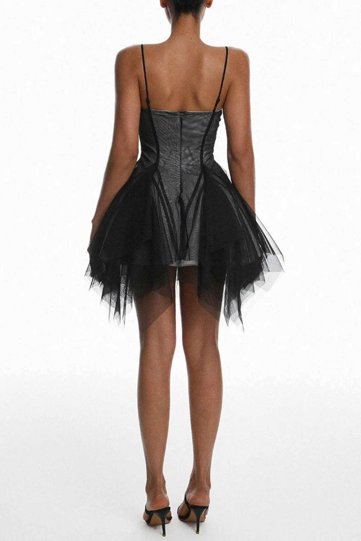 Daena Chiffon Panel Mini Dress