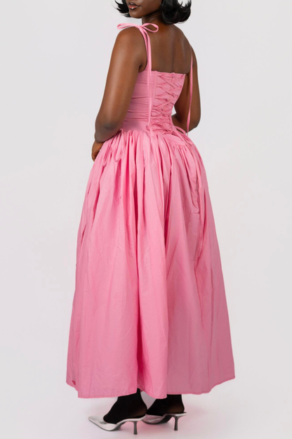 Danniz Cutout Maxi Dress - Pink