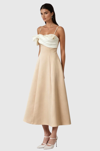 Daylona Floral Flared Midi Dress