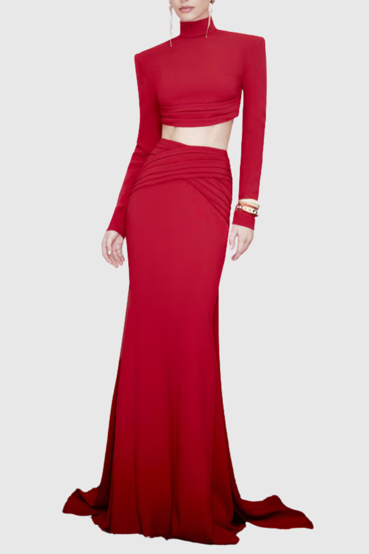 Deacon Pleated Top & Maxi Skirt Set