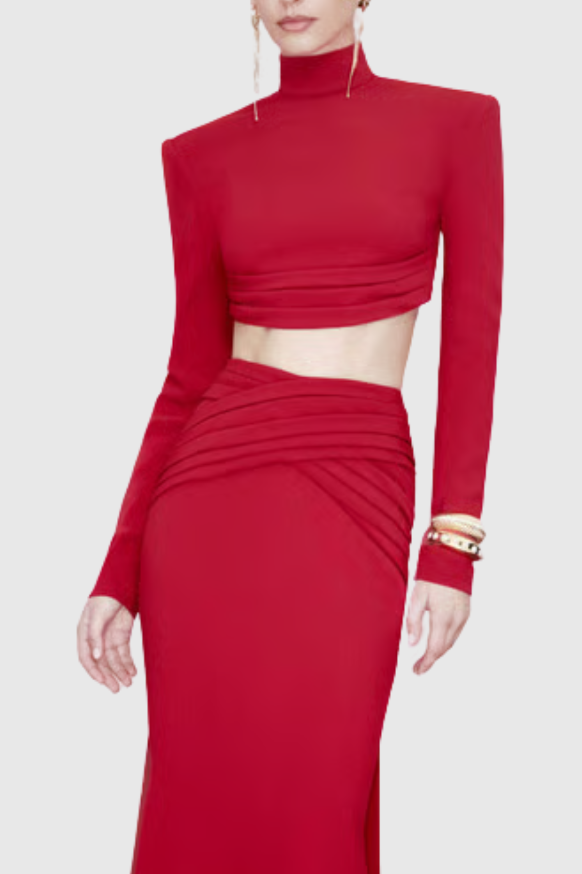 Deacon Pleated Top & Maxi Skirt Set