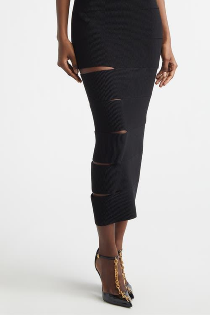 Decima Halter Cutout Midi Dress