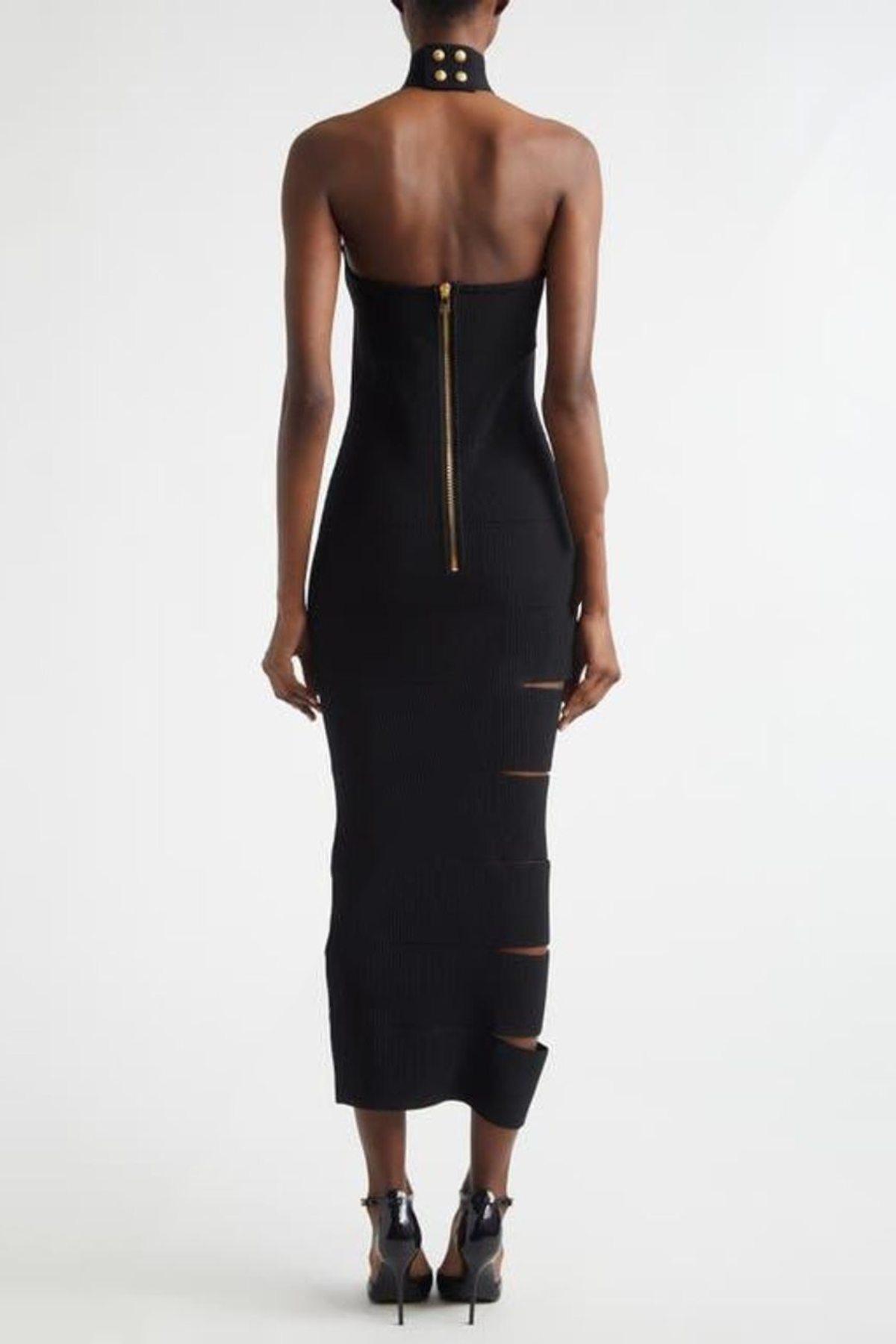 Decima Halter Cutout Midi Dress