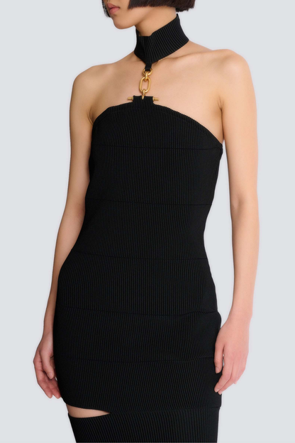 Decima Halter Cutout Midi Dress