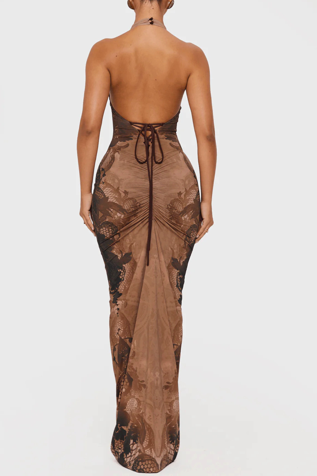 Declana Halter Print Maxi Dress