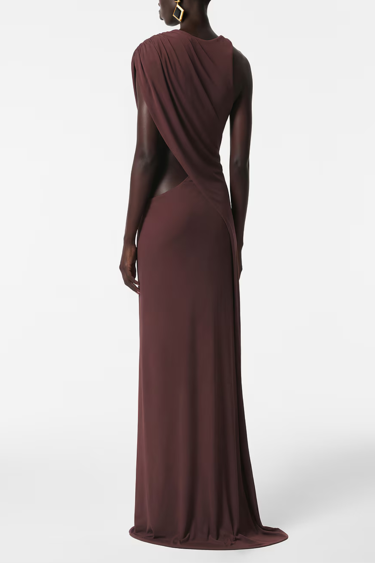 Deka Asymmetric Cutout Maxi Dress