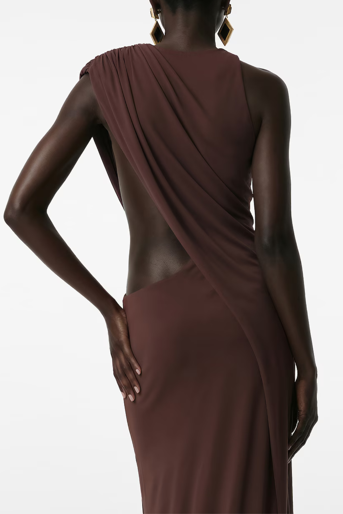 Deka Asymmetric Cutout Maxi Dress