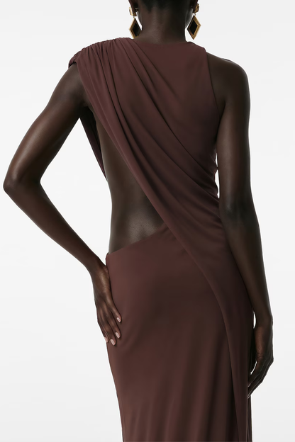 Deka Asymmetric Cutout Maxi Dress