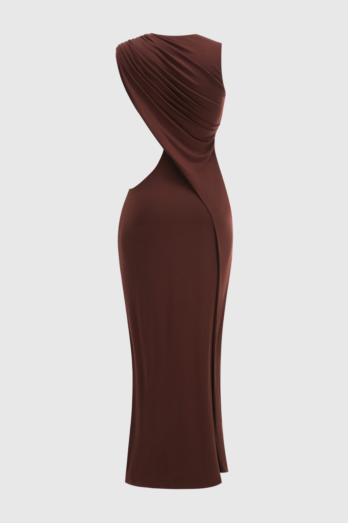 Deka Asymmetric Cutout Maxi Dress