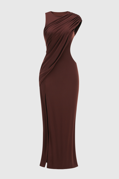 Deka Asymmetric Cutout Maxi Dress