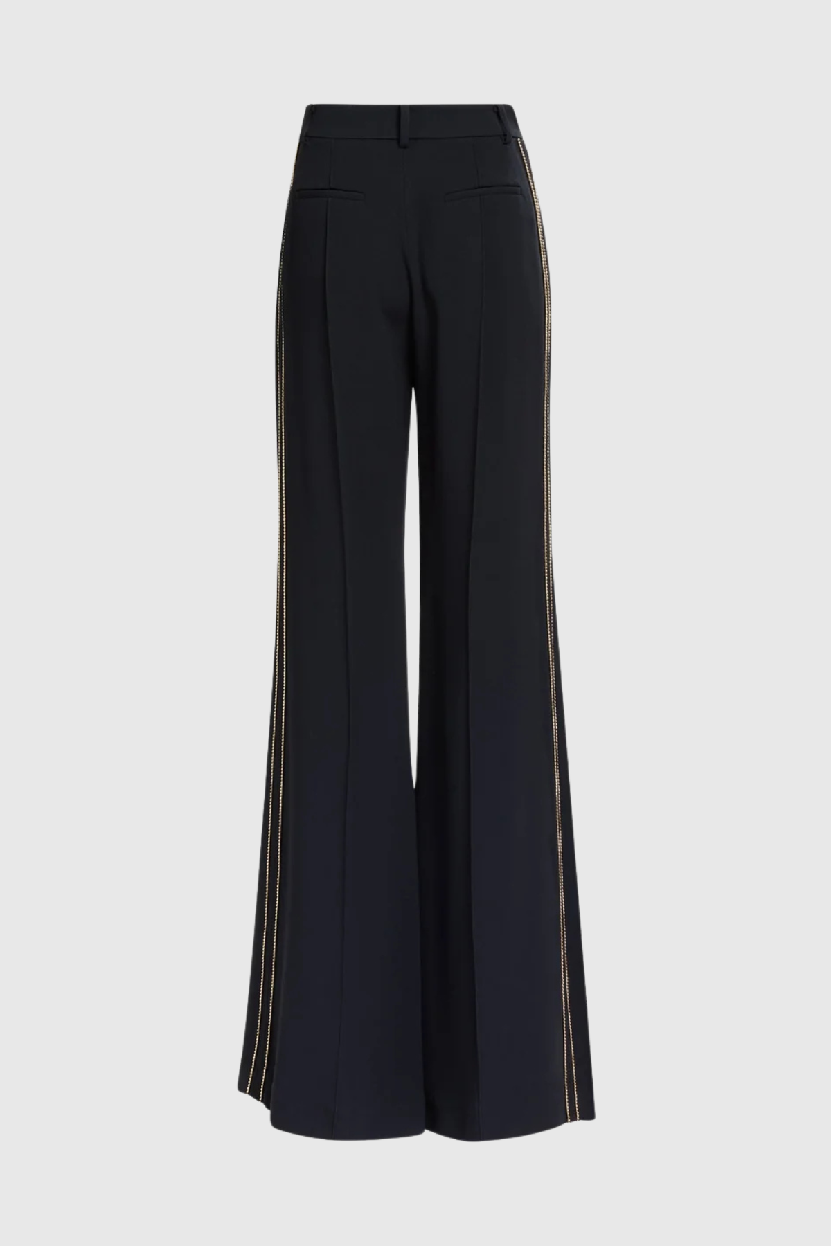 Delores Trim Embellished Blazer & Pants Set - Black