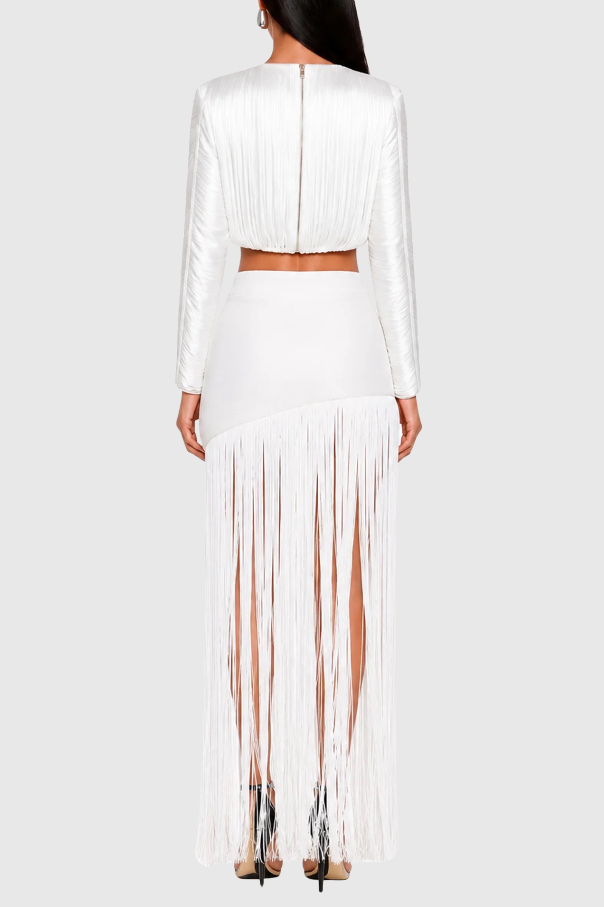 Delyth Fringe Maxi Skirt