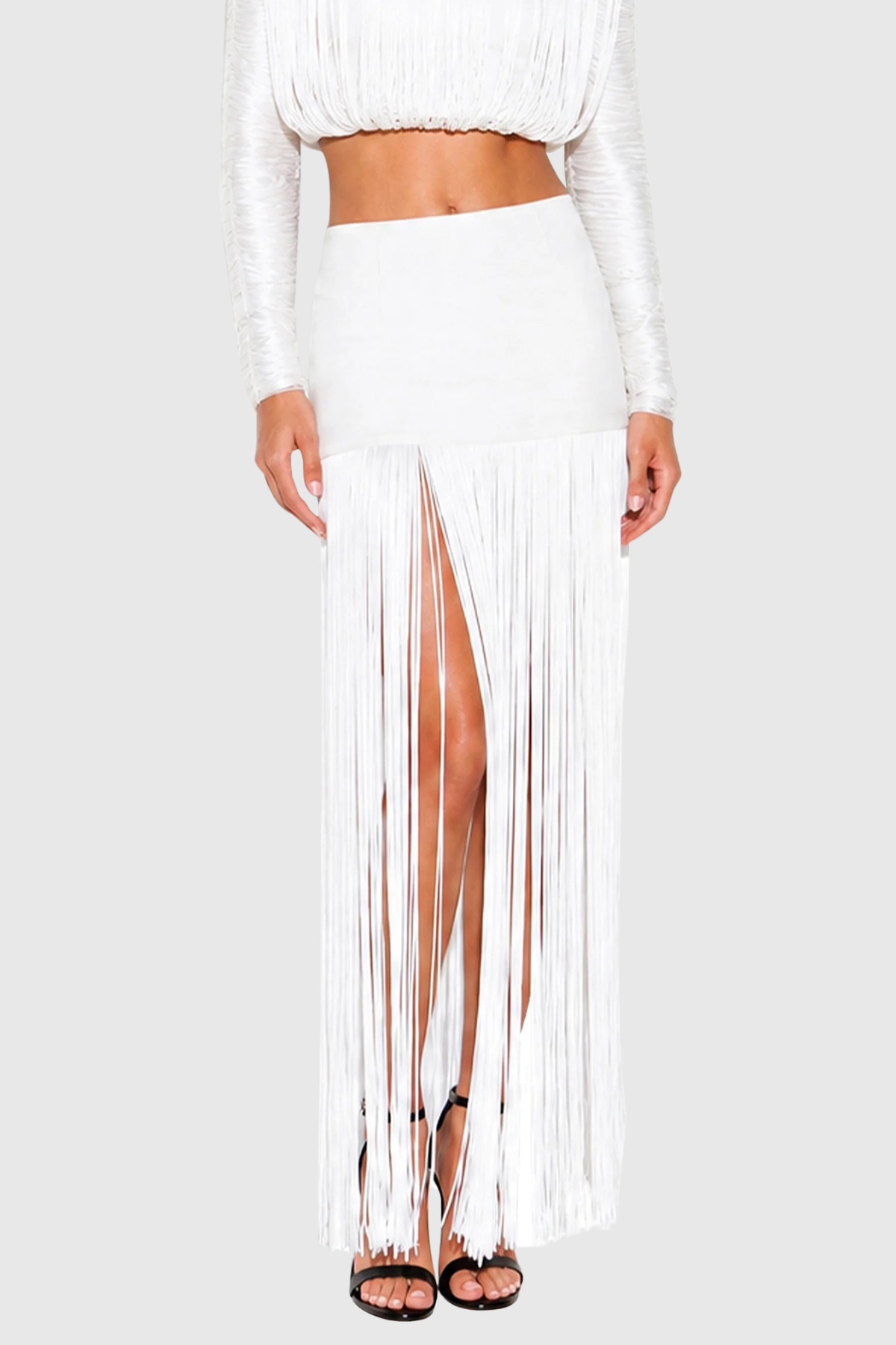 Delyth Fringe Maxi Skirt
