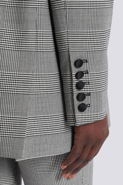 Dereck Plaid Oversize Blazer - Grey