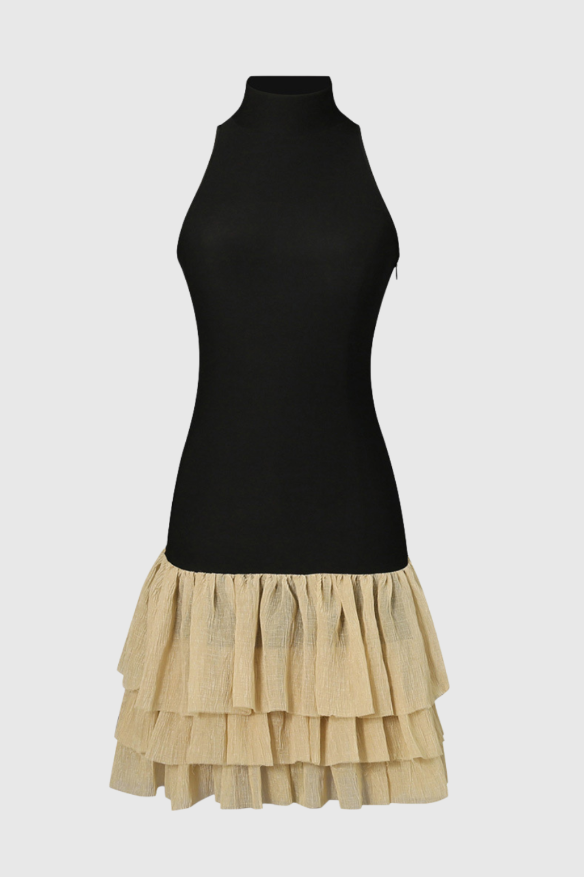 Devie Sleeveless Ruffle Mini Dress