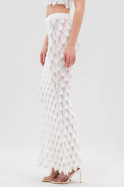 Dihiya Fish Scales Knit Two Piece Set
