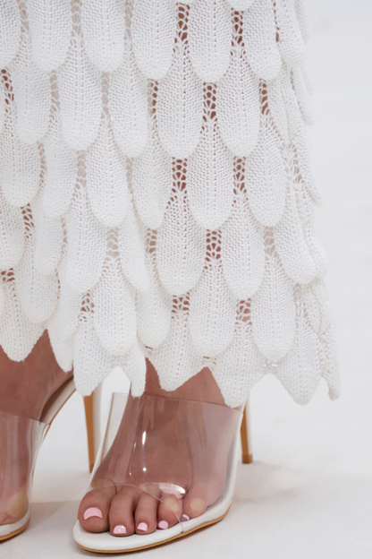 Dihiya Fish Scales Knit Two Piece Set