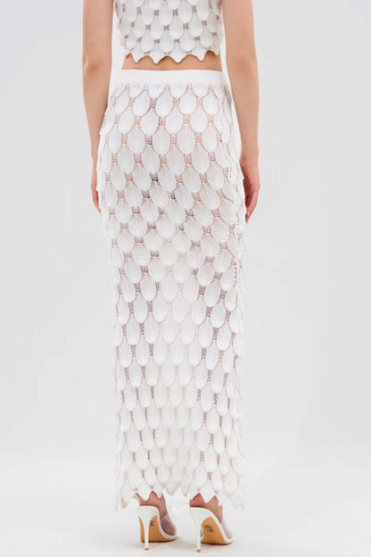 Dihiya Fish Scales Knit Two Piece Set