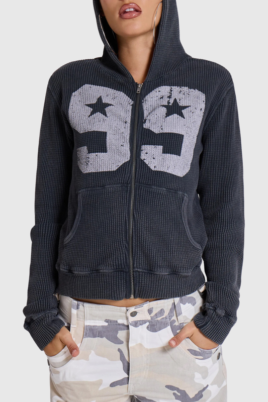 Dilara Waffle Hoodie