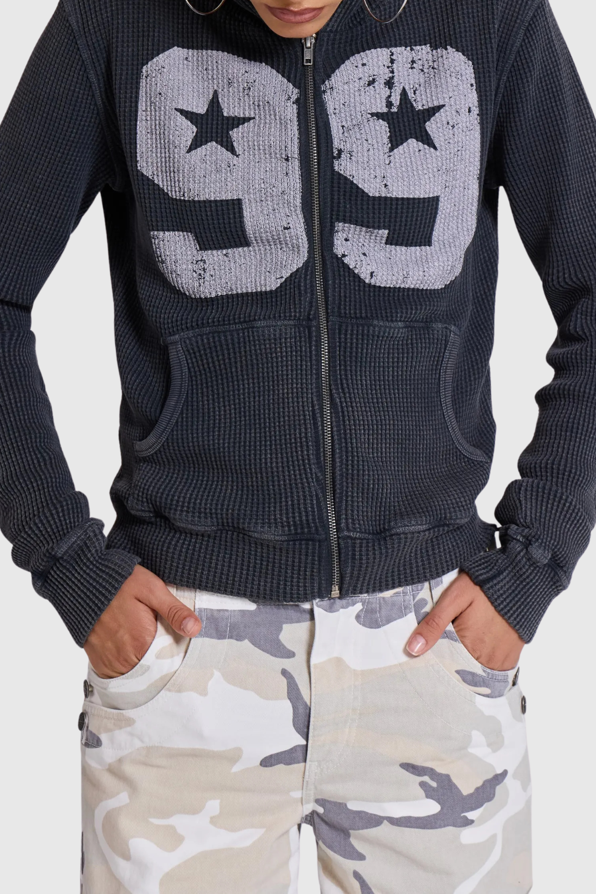 Dilara Waffle Hoodie