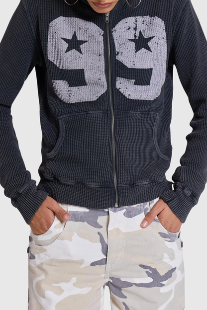 Dilara Waffle Hoodie