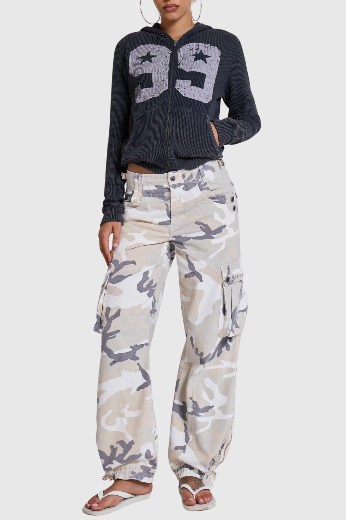 Dilara Waffle Hoodie