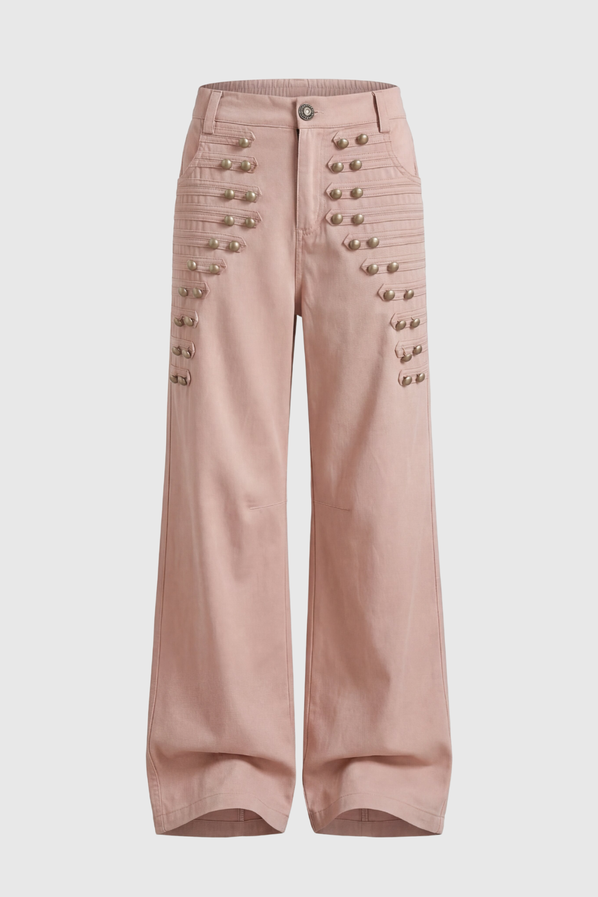 Donna  Napoleon Double Breasted Trousers - Pink