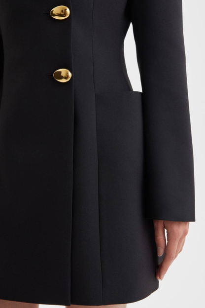 Dorian Buttoned Mini Blazer Dress