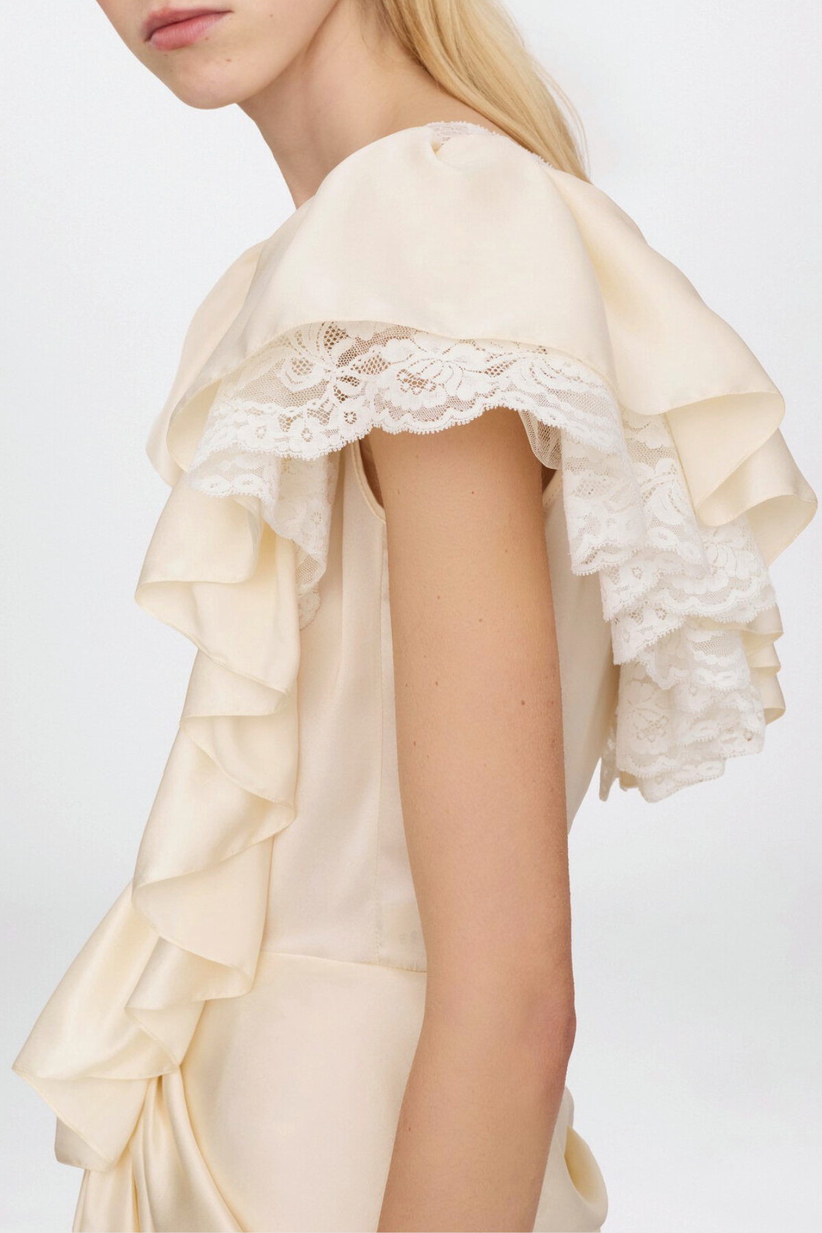 Dorotha Plunge Ruffle Jumpsuit