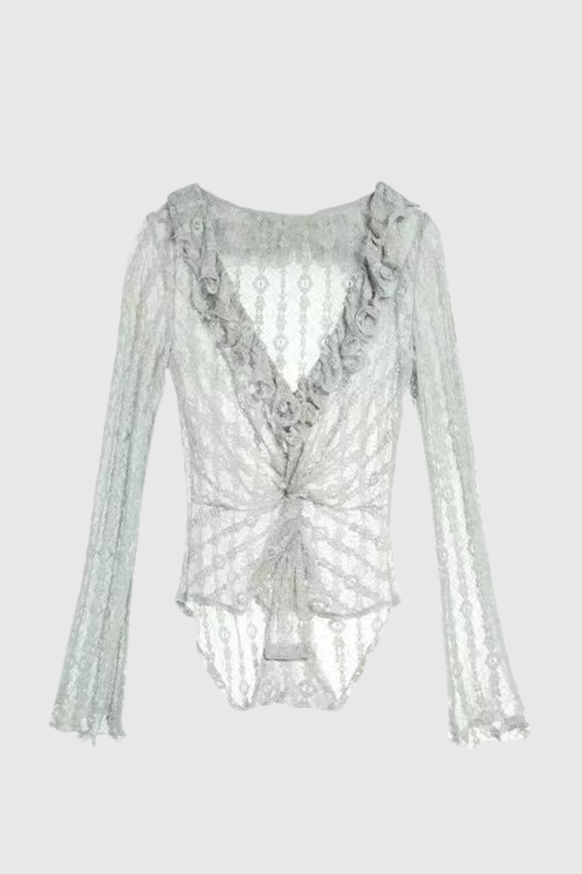 Dovie Lace Ruffle Bodysuit