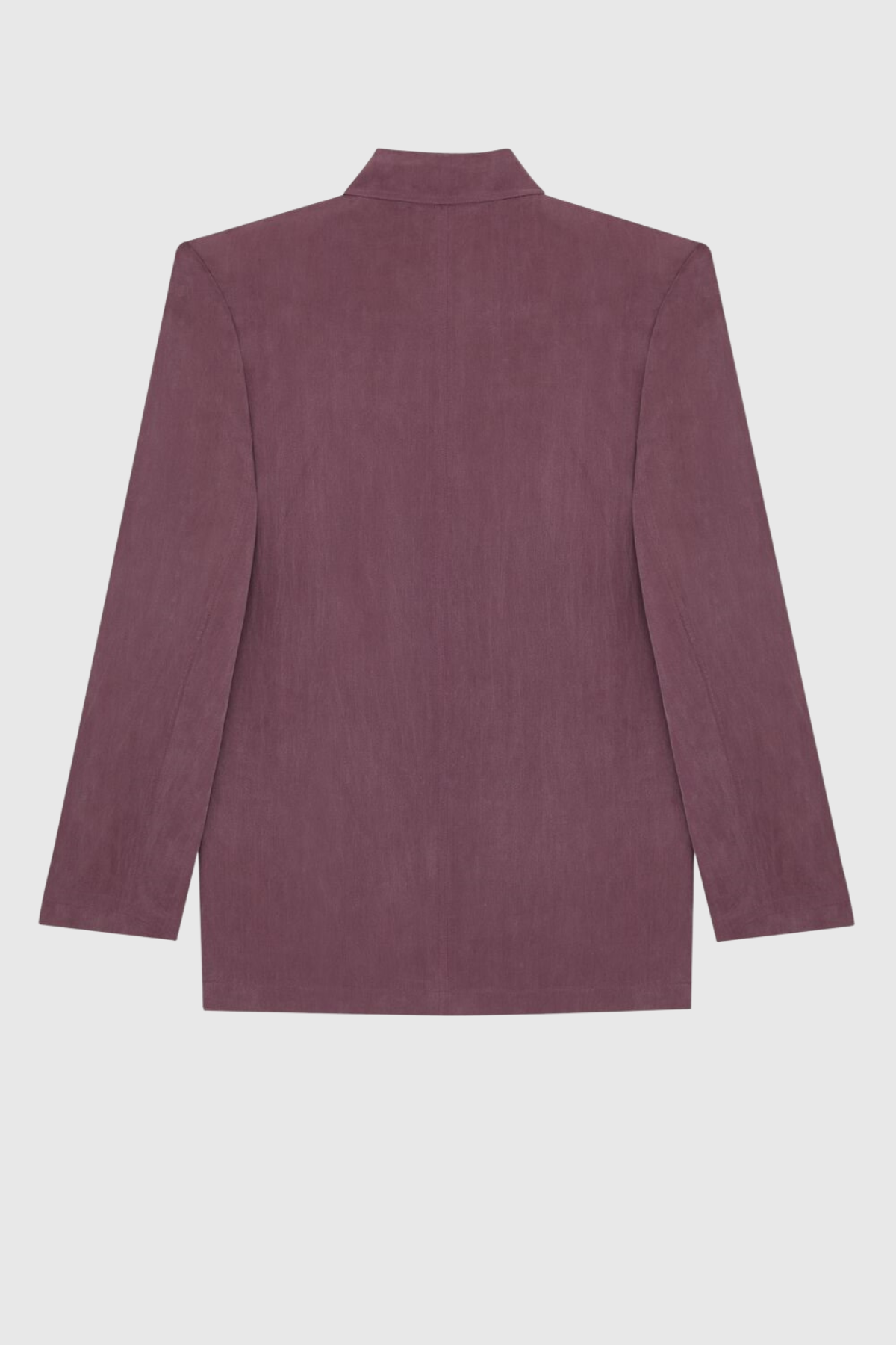Durua Silk Oversize Blazer - Purple