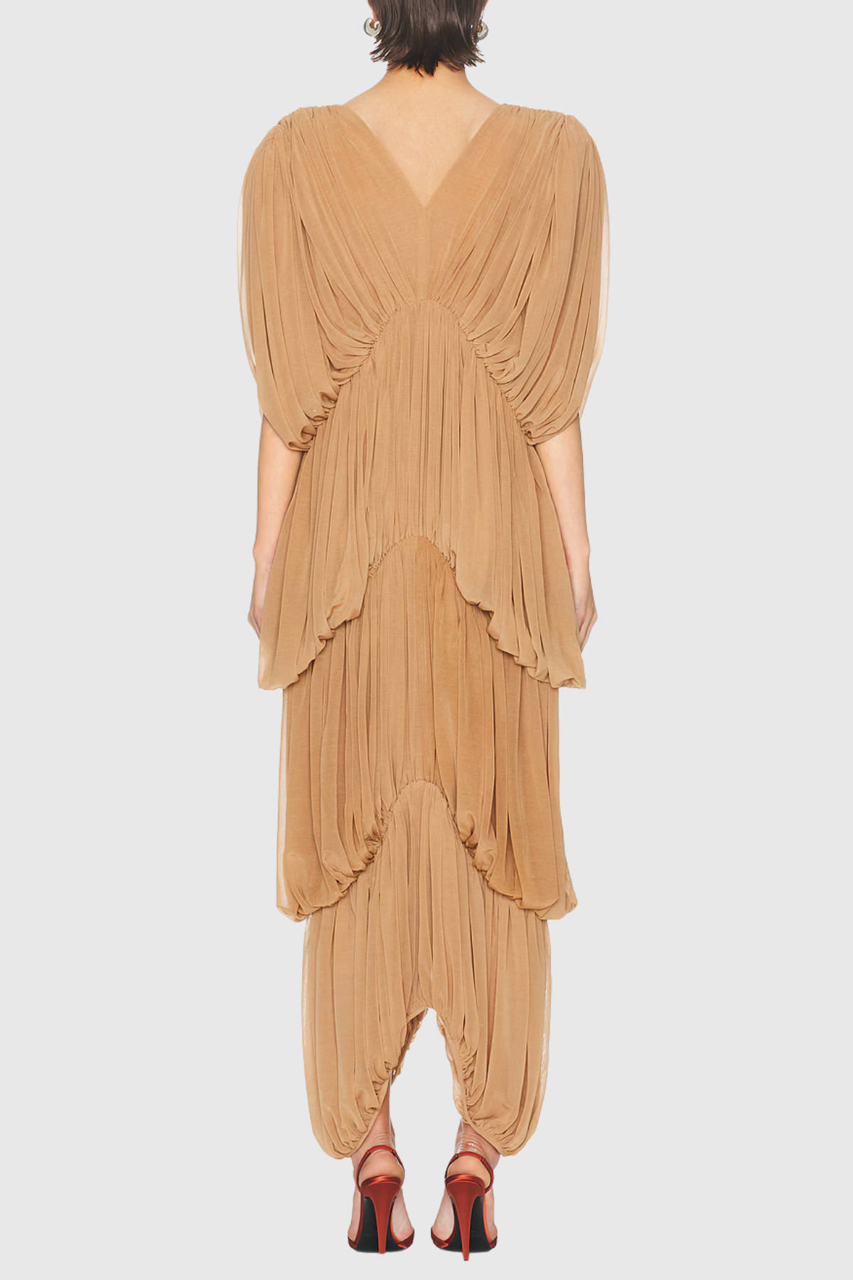 Dymphna Ruched Layer Maxi Dress