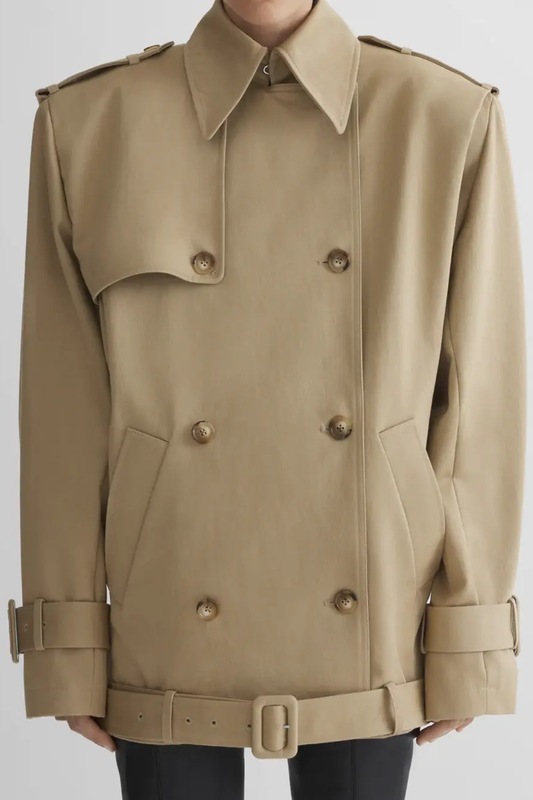 Ecrua Belted Trench Coat