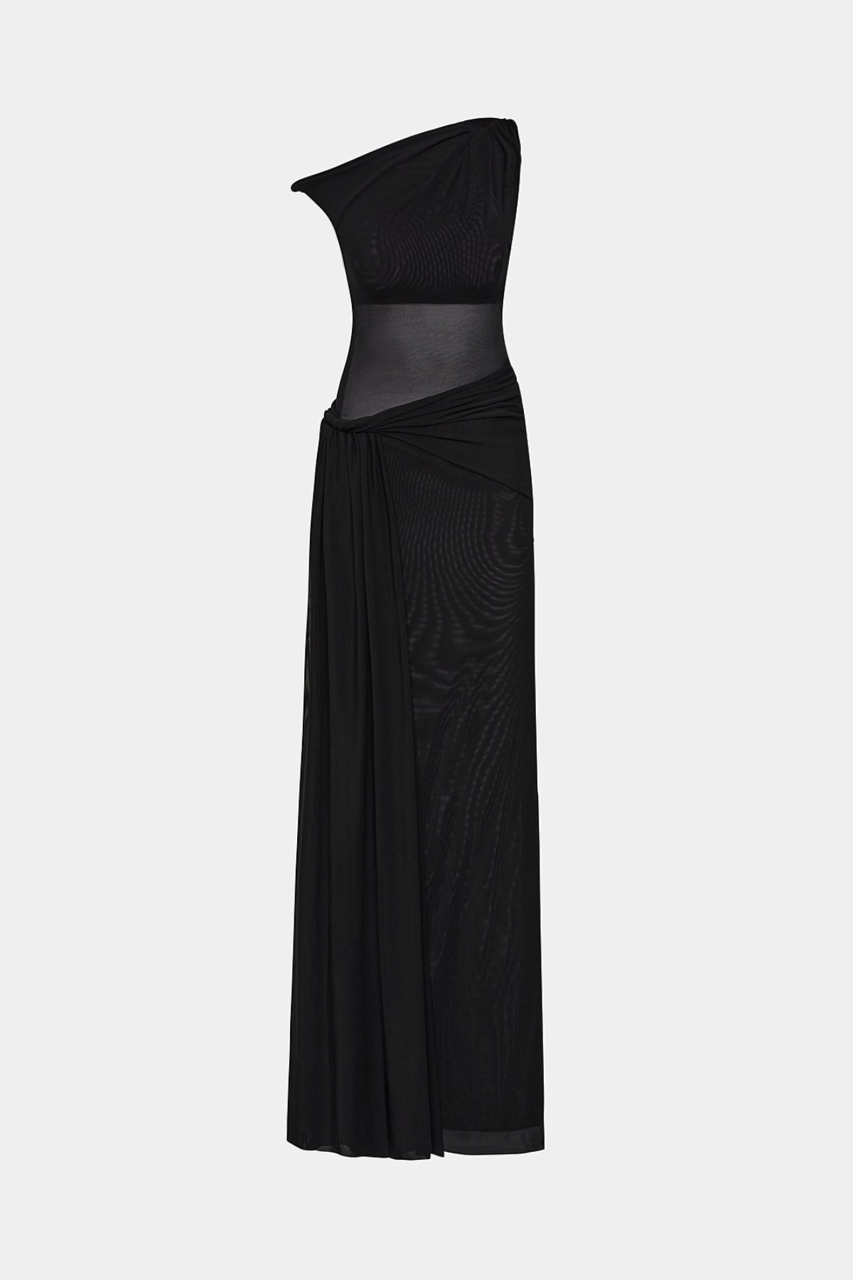 Edina Off Shoulder Twist Maxi Dress - Black