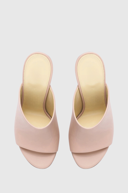 Editha Metal Spiral Mules - Pink