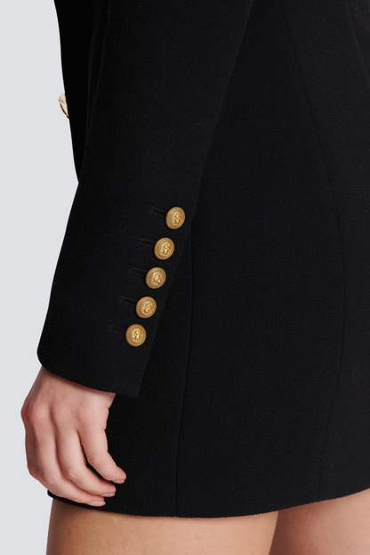 Eirian Asymmetric Buttoned Mini Dress