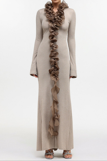 Elettra Ruffle Maxi Dress