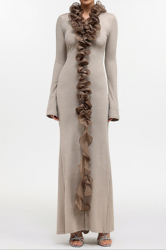 Elettra Ruffle Maxi Dress