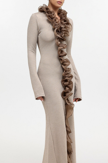 Elettra Ruffle Maxi Dress