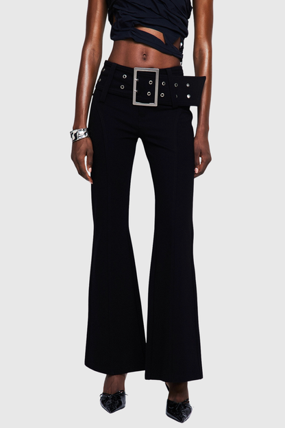 Elinda Belted Bootcut Pants
