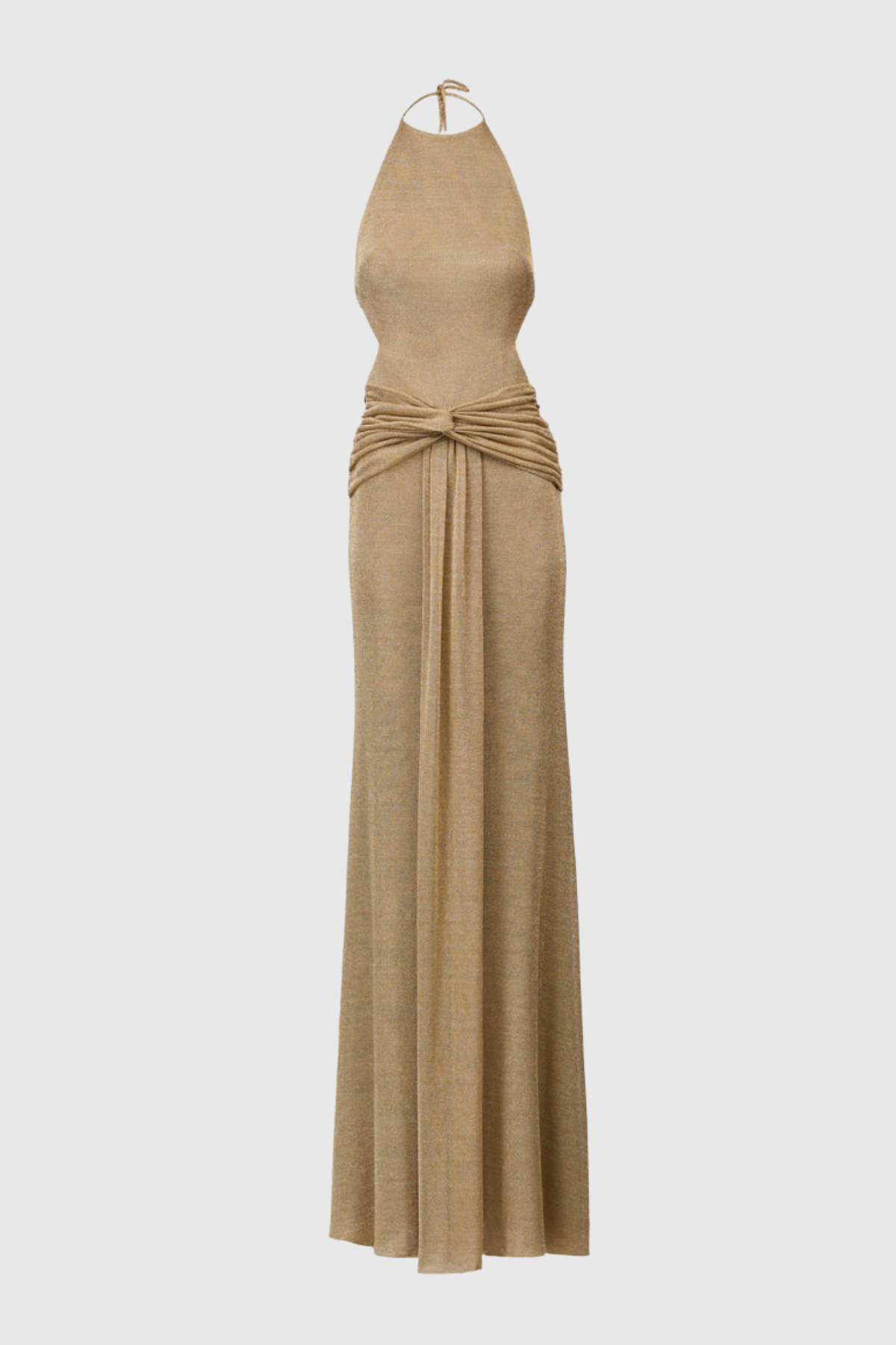 Eliora Halter Draped Maxi Dress