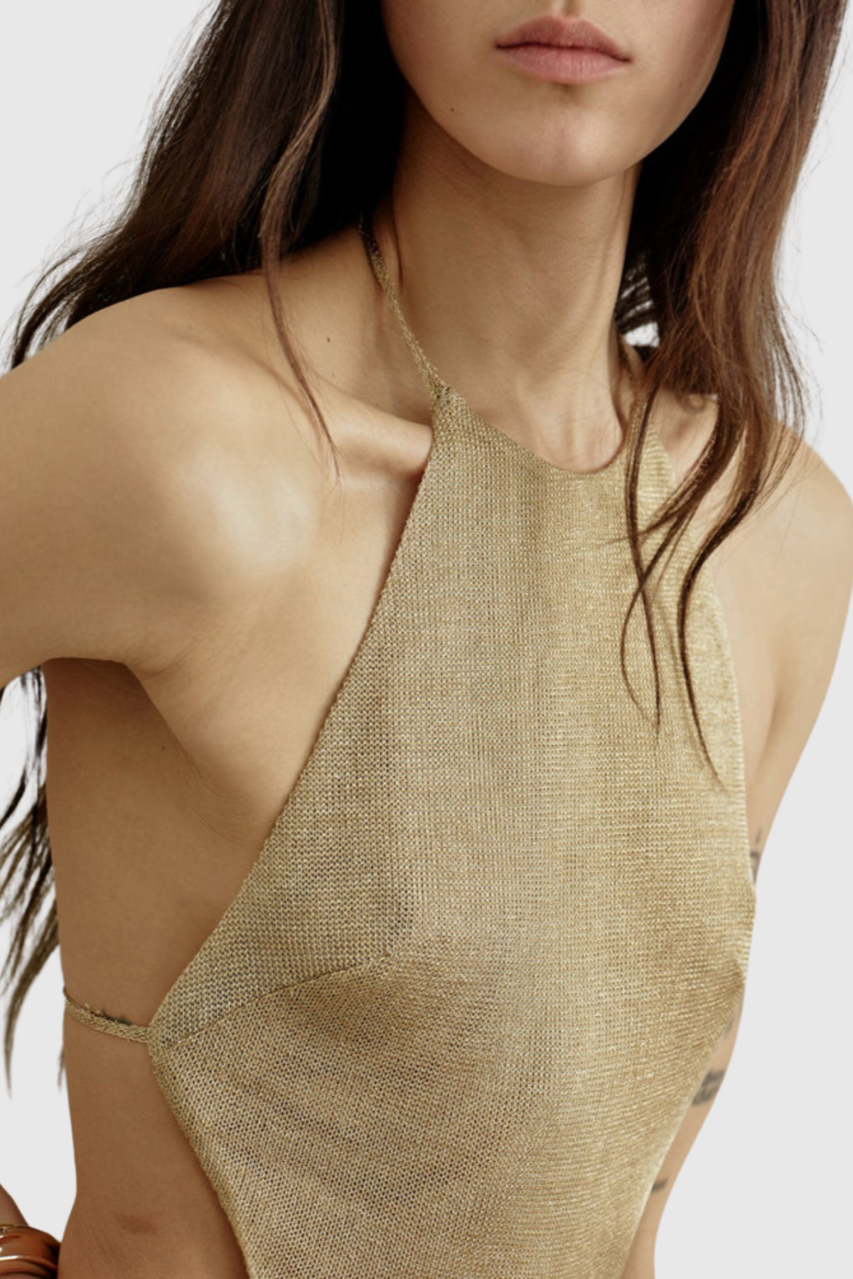 Eliora Halter Draped Maxi Dress